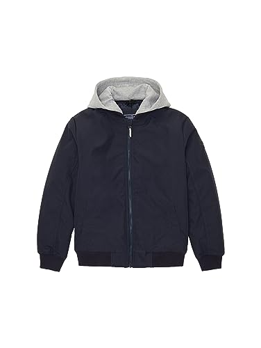 TOM TAILOR Chłopięca kurtka bomberka z odpinanym kapturem, 10668-sky Captain Blue, 176