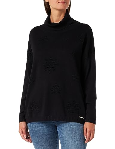 Sidona Damski sweter z dzianiny 10430488, czarny, M/L, czarny, M-L