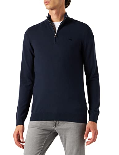 Kaporal Sweter męski-Model ADA-Kolor Średni Szary Mel-Rozmiar, Bleu Navy, 3XL