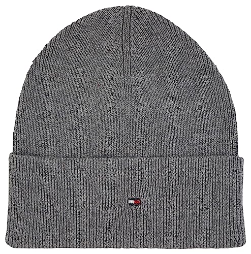 Tommy Hilfiger Czapka Essential Flag, Średni szary wrzos, Rozmiar uniwersalny