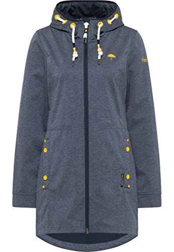Schmuddelwedda płaszcz funkcyjny damski 34318925, Marine Melange Marine, XL
