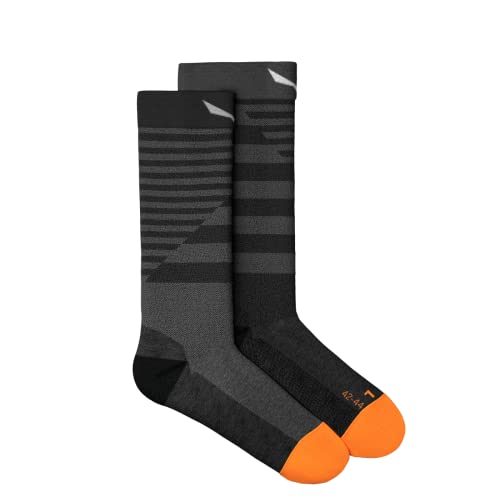 SALEWA Damskie skarpety Hyb Str. Am M Crew Socks, średni szary melanż / 4570, 8