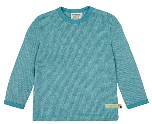 loud + proud Unisex dziecięca dzianina melanżowa, certyfikat GOTS, Topaz, 62-68