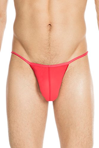 HOM, Stringi Plume, męskie, czerwony, XL