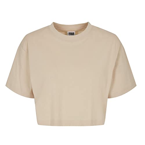 Urban Classics Damski top oversize Cropped Top Ladies Short Tee, beżowy, XL