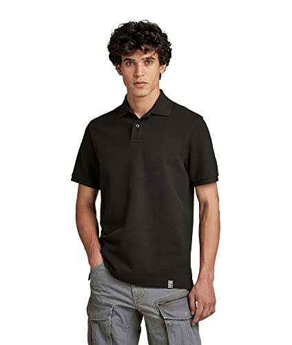 G-STAR RAW Męska koszulka polo Essential (dk Black D287-6484), M, Czarny (Dk Black D287-6484), M