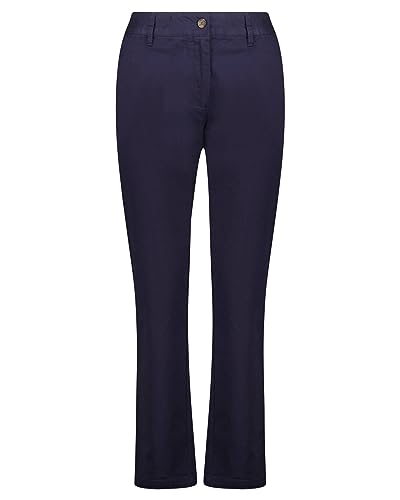 GANT Damskie spodnie slim chinos klasyczne, Evening Blue, Standard, niebieski (Evening Blue), 44W