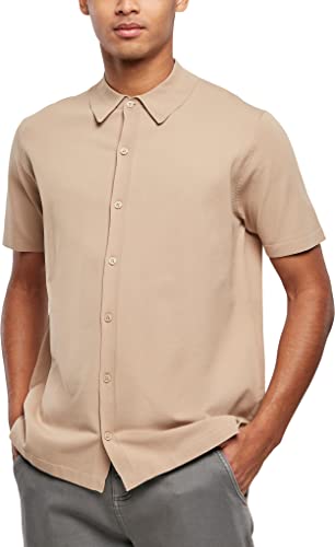 Urban Classics Męska koszula z dzianiny, beżowy (Unionbei), 4XL