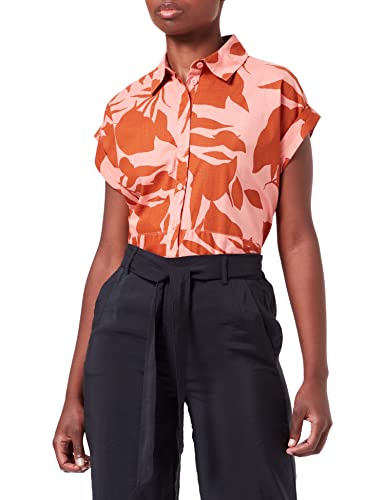 Q/S Designed by Damska bluza z krótkim rękawem, Papaya, 44