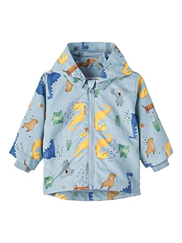 NAME IT Baby Boys NBMMAX kurtka Animal Park Jacket, Ashley Blue, rozmiar 56, ashley blue, 62