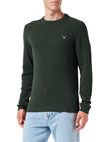 GANT sweter męski, Zielony (Storm Green), XL