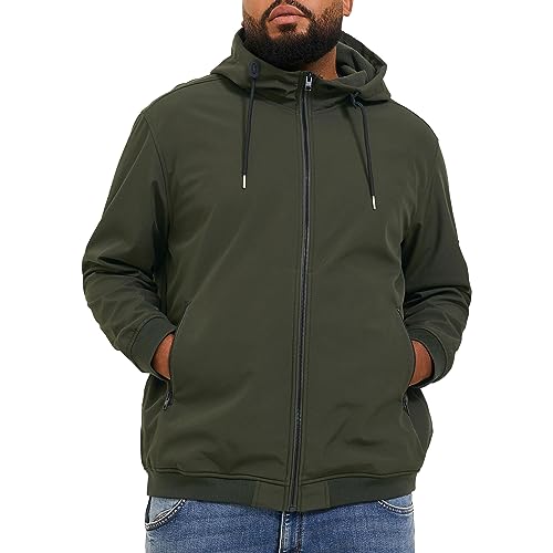 Bestseller A/S Męska kurtka JJEBASIC Softshell Hood PLS, Rosin, 4XL, rodzynka