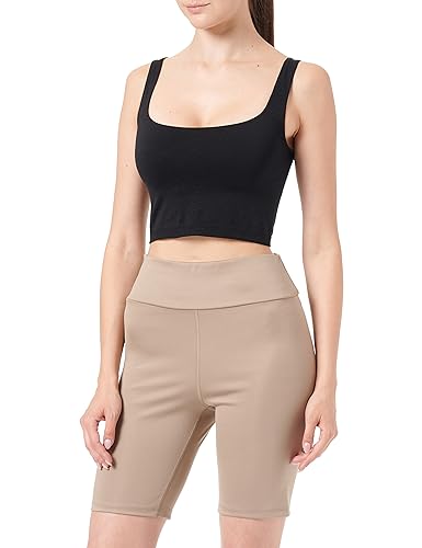 DeFacto Legginsy damskie z wysokim stanem – sportowe legginsy dla kobiet, beżowy, L