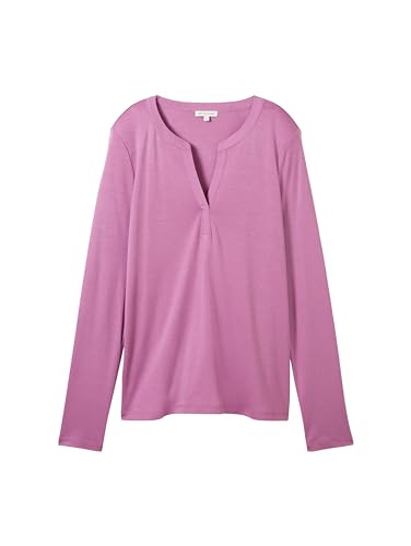 TOM TAILOR Damska koszulka z długim rękawem, 33830 - Mauvy Plum, XXL