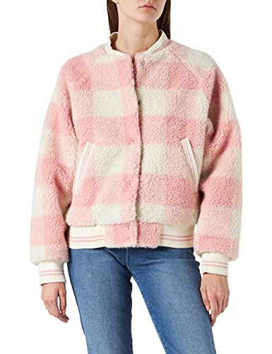 Wrangler Damska kurtka bomberka, srebrna różowa, X-Small