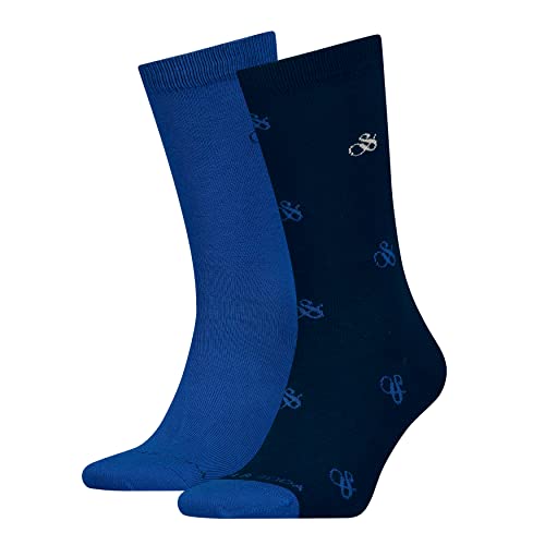 Scotch & Soda Classic męskie skarpety ampersand socks 2 sztuki, grantowy, 43 EU