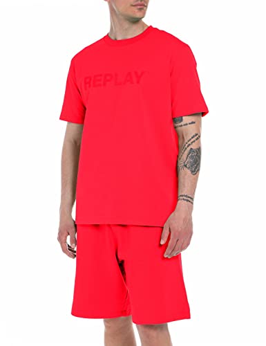 Replay T-shirt męski, Poppy Red 555, M