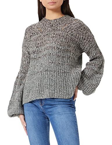 Sisley Damski sweter L/S 103PL101H Sweater, szary w paski 901, XS