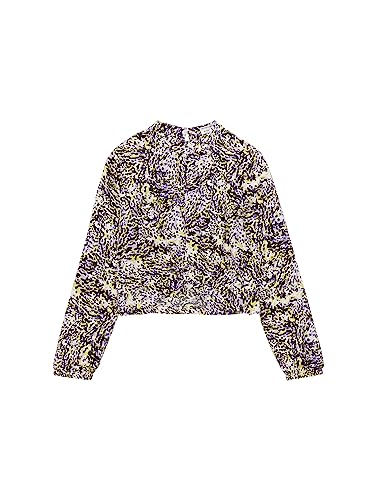 TOM TAILOR Dziewczęca bluzka dziecięca, 32502 - Spotted Purple Lime Print, 164 cm