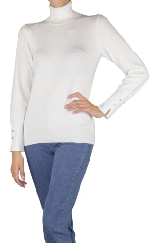GUESS Guess Paule TN LS sweter damski sweter sweter, mleko., L