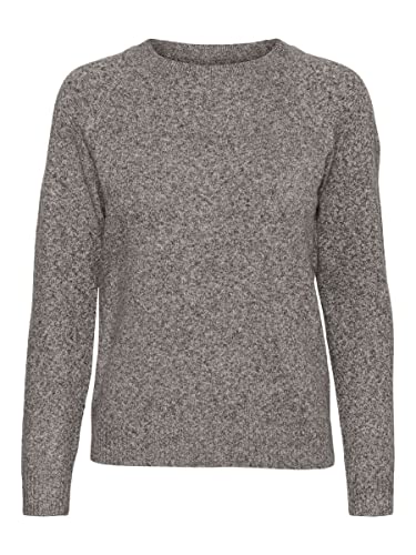 bestseller a/s Damski sweter Vmdoffy Ls O-Neck Blouse Ga Noos, Coffee Bean/szczegóły: melanż, XS
