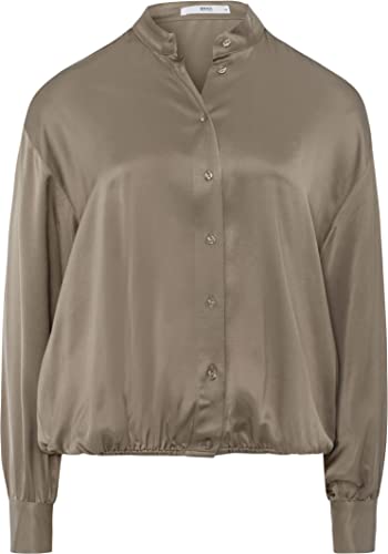 BRAX Damski styl Viv Viscose Shine stylowa bluzka damska bluzka, drewno, 40