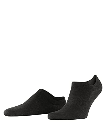 FALKE Mężczyźni Stopki ClimaWool M IN Trwała Wełna Dziewicza Lyocell niewidoczne jednokolorowe 1 Para, Szary (Anthracite Melange 3117), 39-40