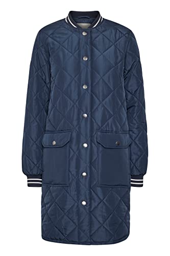 Kaffe Damska kurtka z długim rękawem z kapturem, Midnight Morski, 46