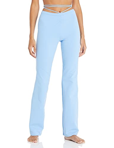 Alo Yoga Damskie legginsy z wysokim stanem Ab Flare Cinch Chin, niebieski płytki, S, Niebieskie płytki, S