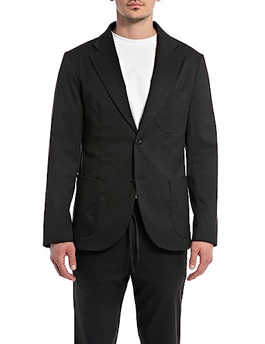 Replay marynarka męska smart business, 098 BLACK, XXL