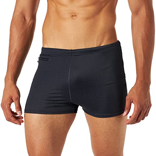 Fashy Męskie kąpielówki, czarne, 15, czarny