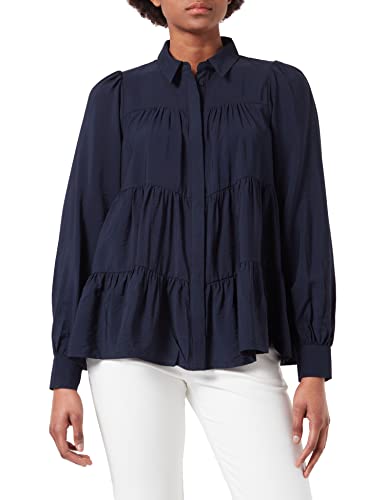 YAS Damska koszulka YASPALA LS S. NOOS Bluse, Sky Captain, S