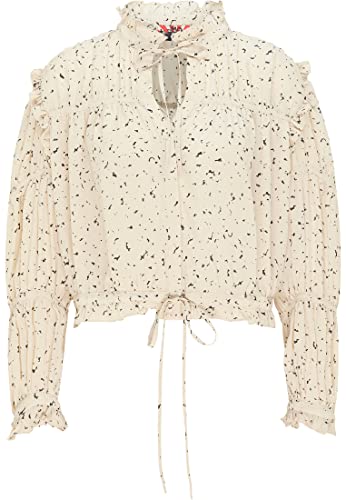 swirlie Bluzka damska 77134279, biała wełna, S, biały (wollweiss), S