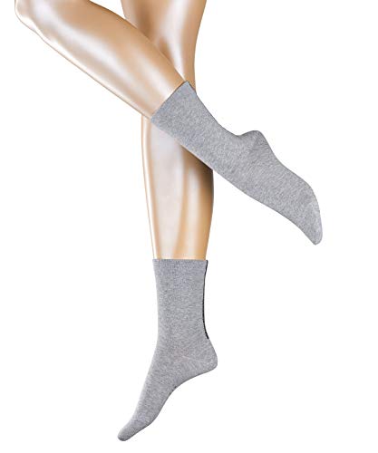Esprit Accent Stripe Skarpetki damskie (opakowanie 2), Szary (Light Grey 3400), 39-42 EU