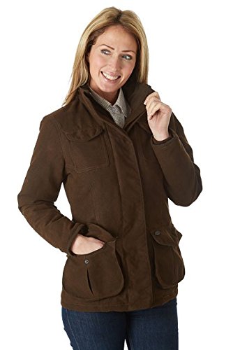 Sherwood Forest Damska kurtka polująca Hampton JKT-BROWN-20 Country Jacket, brązowa, 20