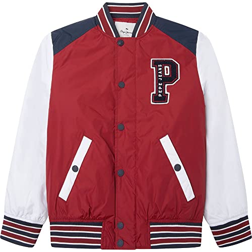 Pepe Jeans Greenfield, Kurtki Dzieci, Czerwony (Burnt Red), 6 lat