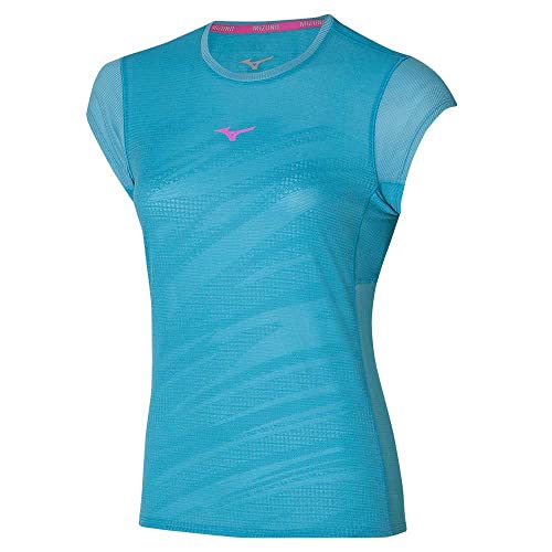 Mizuno Damska koszulka Aero, Maui Blue, XS, Niebieski maui, XS