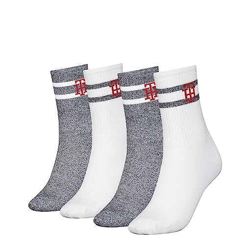 Tommy Hilfiger Skarpety damskie CLSSC (4 sztuki), Navy Combo, 35-38 EU