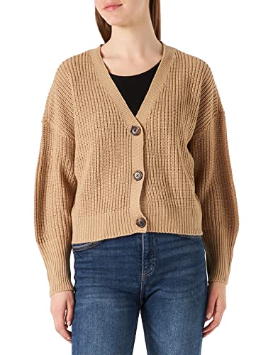 Vero Moda Kobiety Vmlea Ls V-Neck Cuff Cardigan Noos Kardigan, Nomad, XL