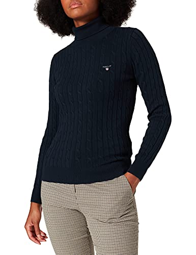 GANT Sweter damski ze streczu, z okrągłym dekoltem