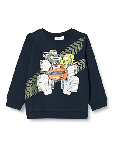 NAME IT Chłopięca bluza Nmmajes Blaze Sweat Bru Vde, Dark Sapphire, 98