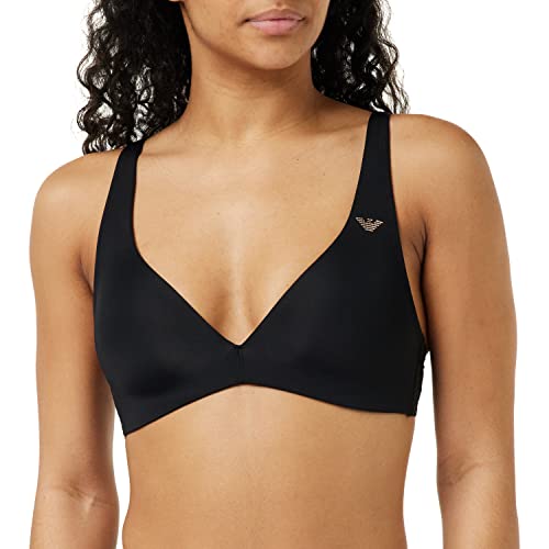 Emporio Armani Damski biustonosz wyściełany, Czarny, L