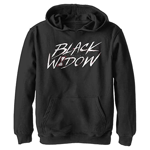 Marvel Chłopięca bluza z kapturem Black Widow Widow Paint, czarna, S, czarny, S