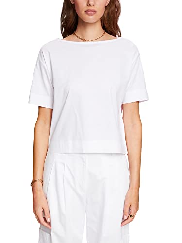 ESPRIT Collection Damska koszulka 053EO1K315, 100/biała, XXL, 100 / biały, XXL