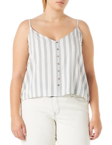 ONLY Damska kamizelka Onlastrid Singlet WVN Noos, Cloud Dancer/Paski: srebrny pasek Conce, 44