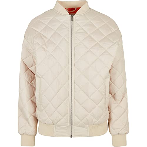 Urban Classics Damska kurtka oversized Diamond Quilted Bomberka, kurtka dla kobiet, dostępna w wielu kolorach, rozmiary XS - 5XL, khaki, 5XL