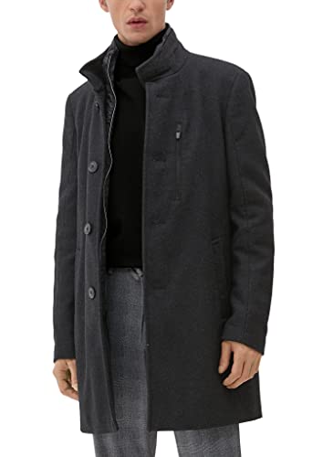 s.Oliver Męski 2115903 płaszcz z mieszanki wełny, 98W5, 44, 98 w5