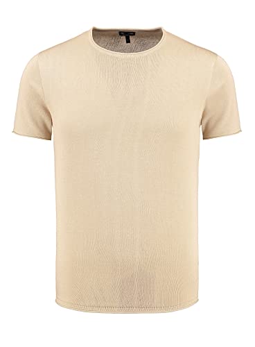 KEY LARGO Męski T-shirt LUKAKU okrągły T-Shirt, piaskowy (1005), XL