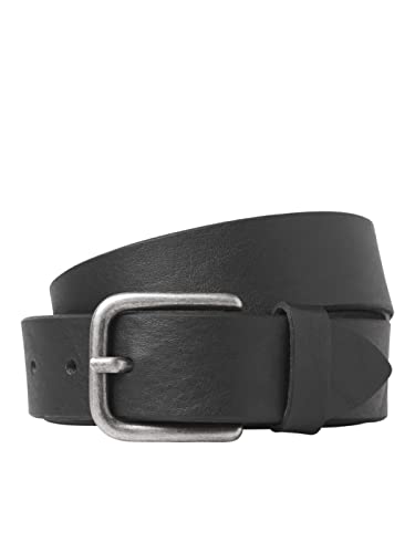 JACK & JONES Jacplano skórzany pasek, czarny, 105, czarny