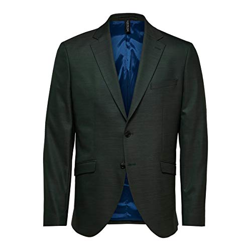 SELECTED HOMME Męska marynarka Slim Fit, ciemnozielony, 56